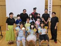 子ども達と防災会役員が集合した写真