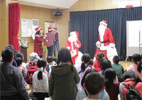 サンタ登場