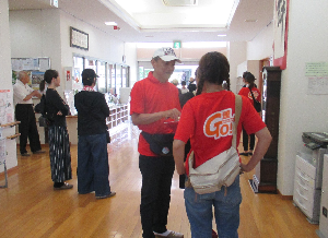 子ども育成組織会長の「連GO！」Tシャツ