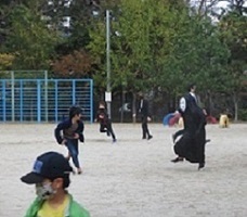 ・新兵器「カオナシ」の登場で，子ども達の興奮は最高潮。