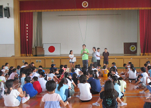 子どもリーダーが進行している様子