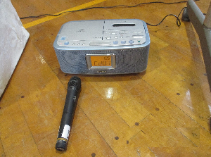 ラジカセとマイク