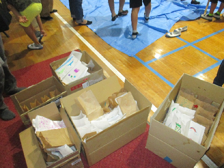 子どもたちが作った灯明