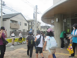 画像:出発する様子