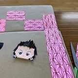 有名なアニメのお面の写真