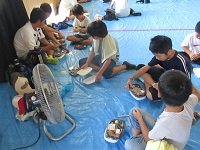 みんなで昼食の画像