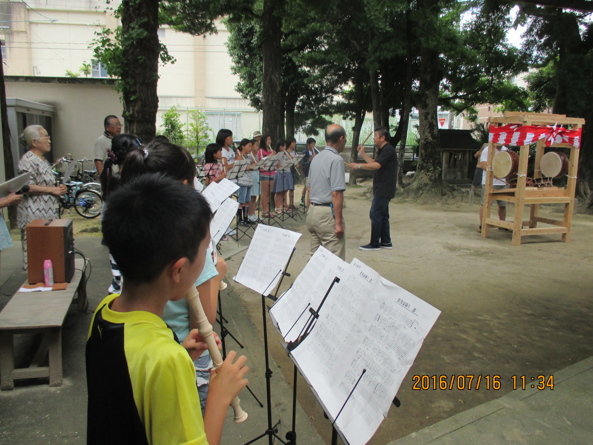 お囃子の練習風景