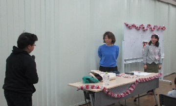 上級生から講師へお礼