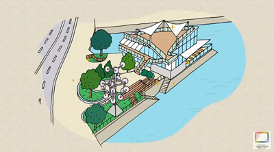 動画「天神ビッグバン」の一場面（画像）