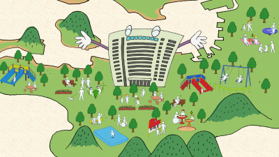 動画「インクルーシブな子ども広場」の一場面（画像）