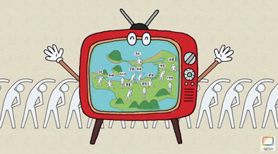 動画「福岡100　ずっと働けるまちへ」の一場面（画像）