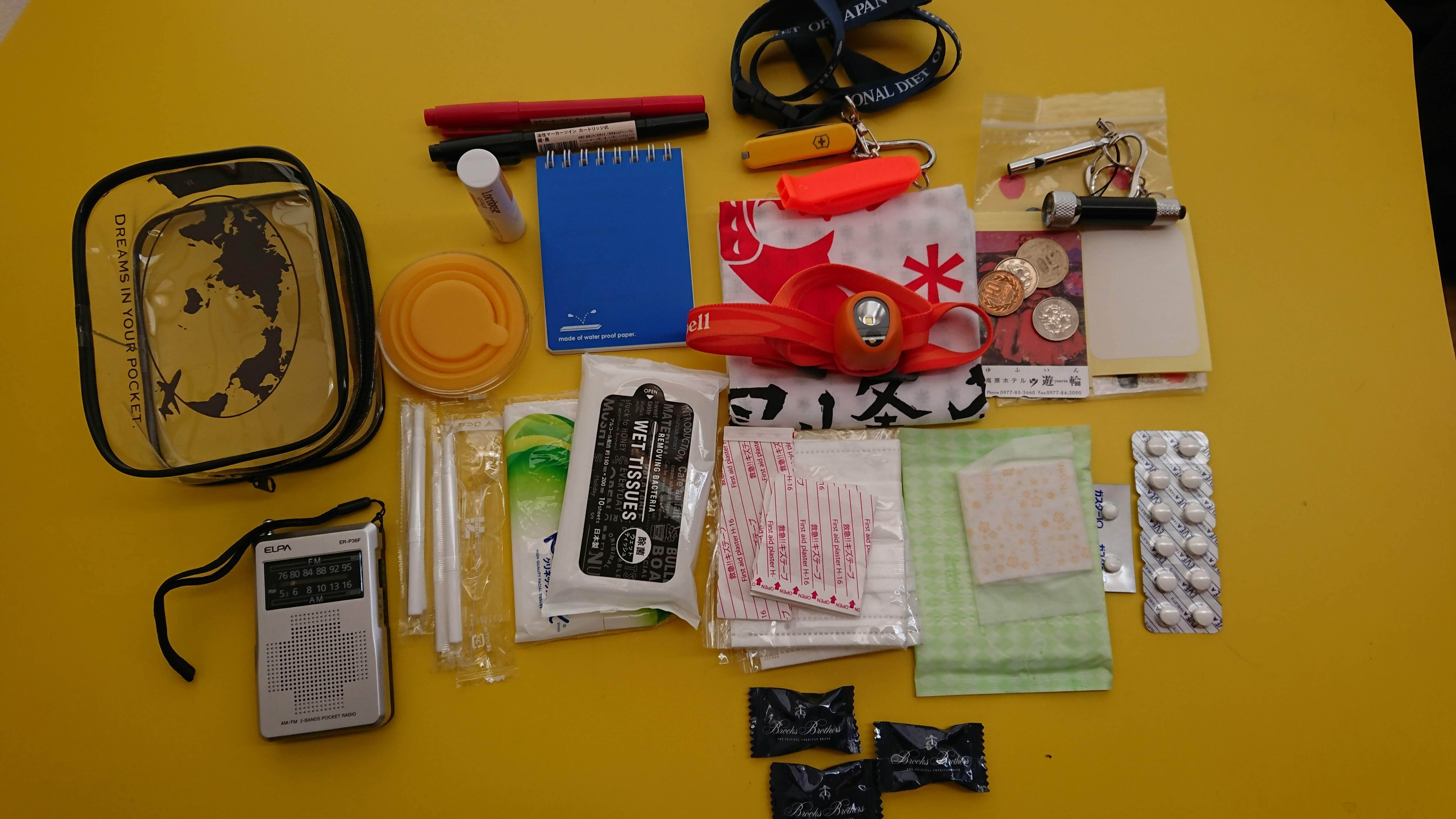 各自のエイドポーチ