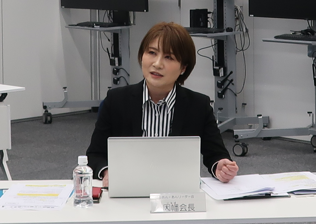 防災士取得のきっかけを話す会長