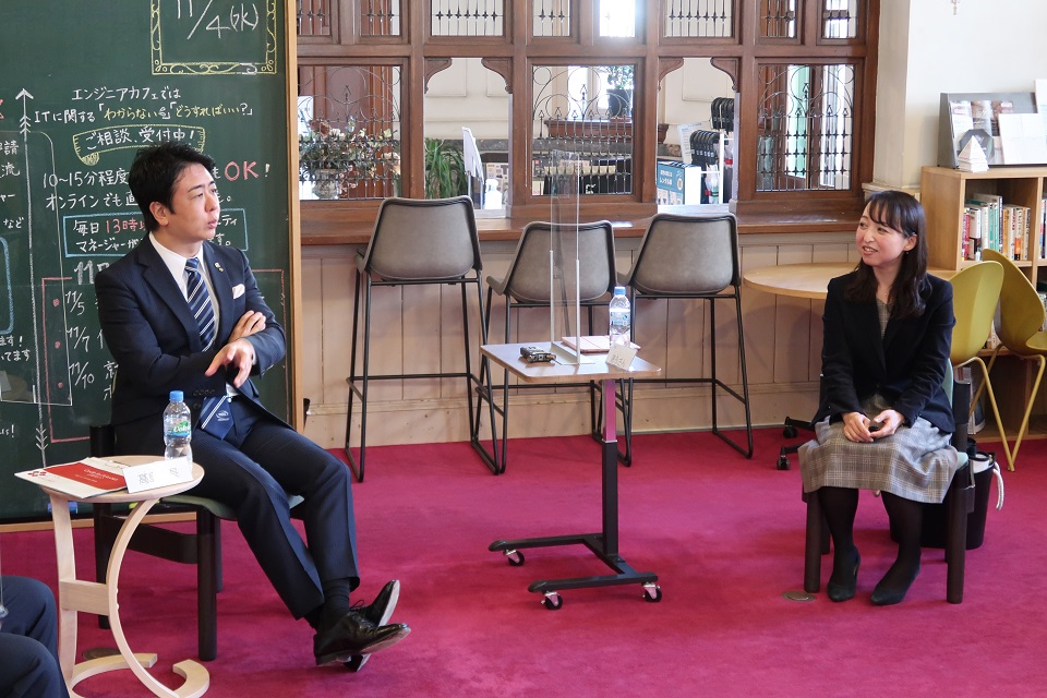 代表と市長の写真