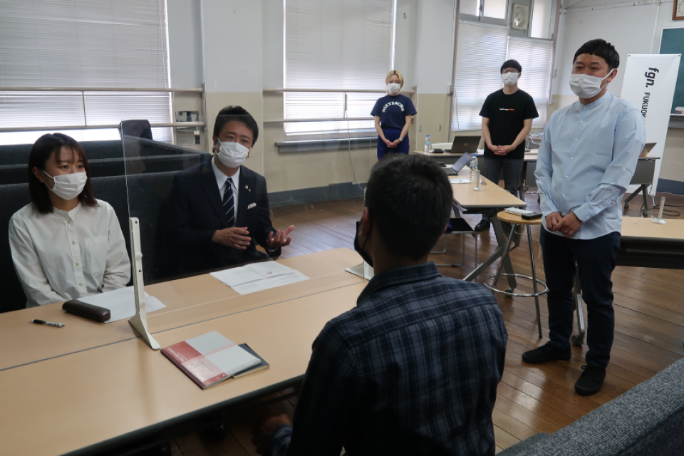 活動視察の写真