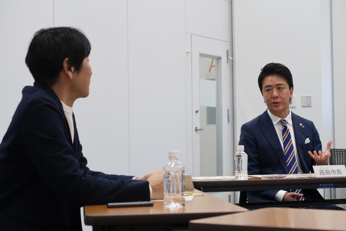 森島代表と市長