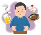 メタボのイラスト