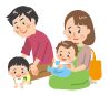 親子のイラスト