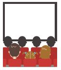 映画上映のイラスト