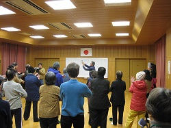 準備運動をしている画像
