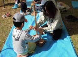 火おこし体験の画像