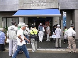 避難所受付の画像