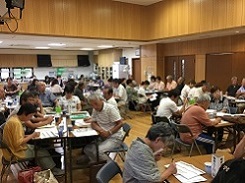 町内会ごとに活発に話し合っている様子の画像