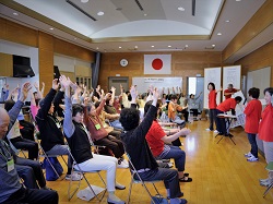 運動のひとコマの画像