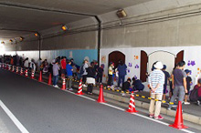 城原校区トンネルに「花」を咲かせるプロジェクト2