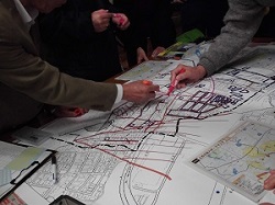 図上災害対策訓練の画像