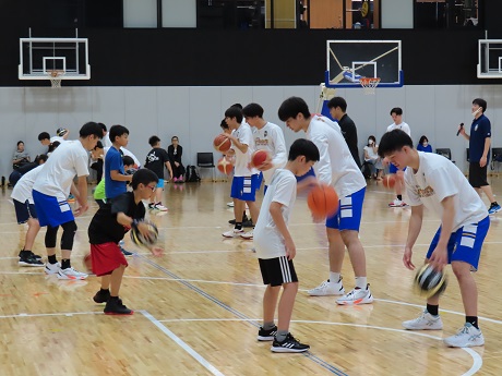 バスケットボール教室の写真