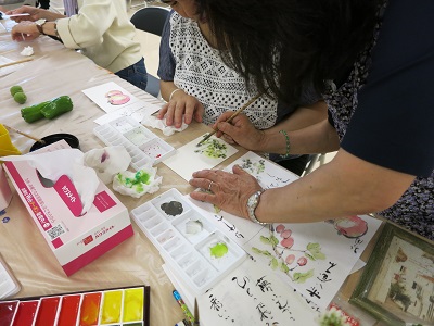 はがき絵教室の写真