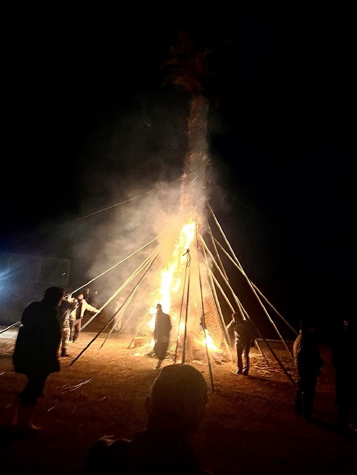 どんと焼きの様子1