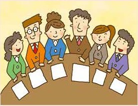 職場での男女共同参画のイラスト