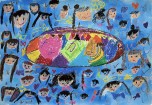 花畑小学校１年生の作品
