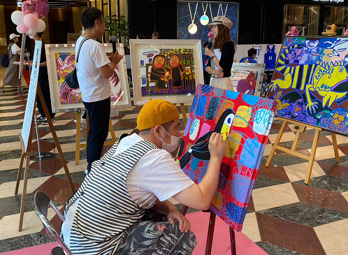 ライブペイントの写真