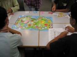 画像２：すごろくお買い物ゲームの様子