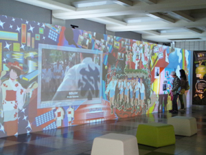 大型デジタルサイネージの写真