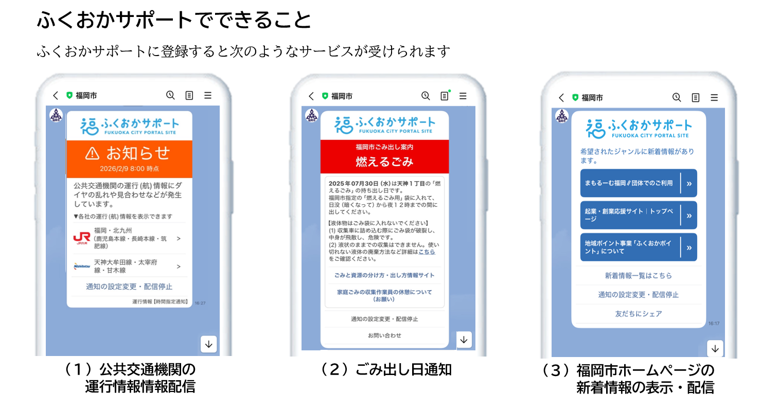 ふくおかサポートでできること