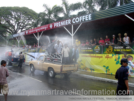 THINGYAN WATER FESTIVAL, YANGON, MYANMAR