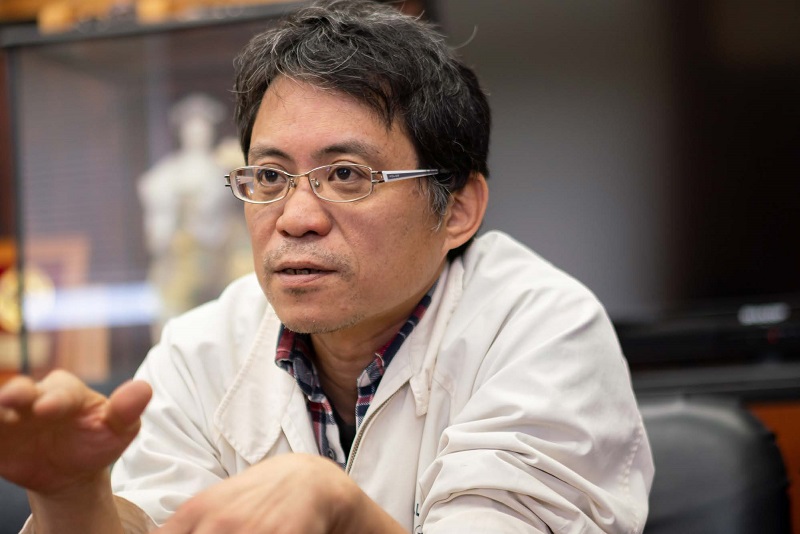 画像：年間の牡蠣養殖の計画を統括している森⽀所⻑