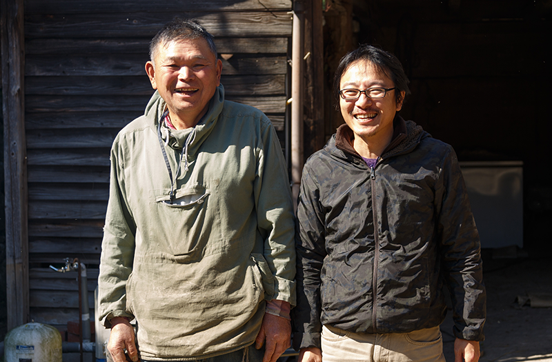 画像：米澤さんと元JAの塩崎さん