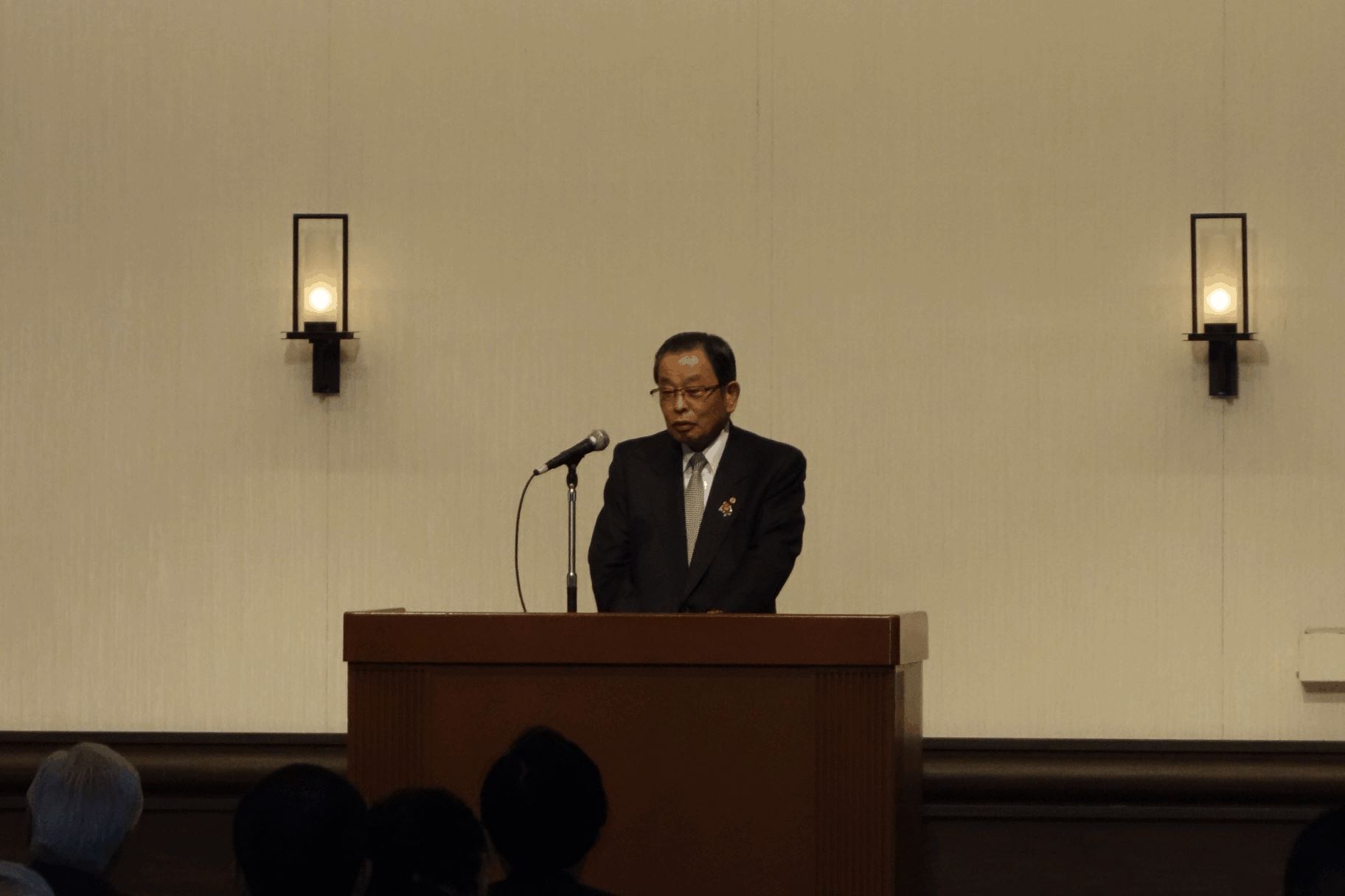 末吉・福岡商工会議所会頭挨拶の様子