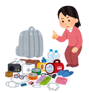 備えをしている画像