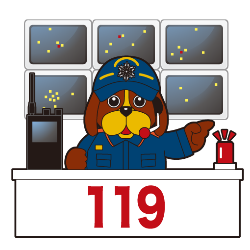 福岡市消防局マスコットキャラクター　ファイ太くん