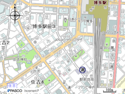 画像：博多消防署地図