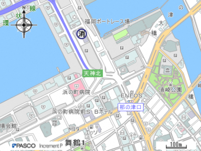 画像：中央消防署地図
