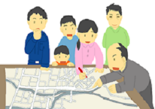 災害図上訓練（DIG）イラスト