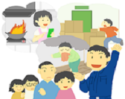 防火・防災・救急講話イラスト