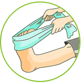 太ももを伸ばしているイラスト